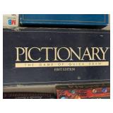 Board Game Lot Trivial Pursuit Pictionary Taboo Trouble Chess Mancala