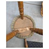 Vintage Wicker Decor Lot Stool Basket Stand Wall Pocket Throw