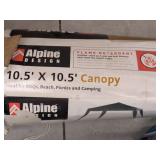Alpine Design Canopy & Sun Shelter Shade Tent Set Camping Beach