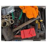 Assorted Hand Tool Lot Socket Sets Wrenches Mallet Gloves in Cases
