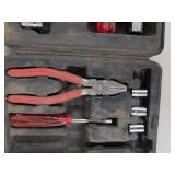 Assorted Hand Tool Lot Socket Sets Wrenches Mallet Gloves in Cases