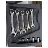 Assorted Hand Tool Lot Socket Sets Wrenches Mallet Gloves in Cases