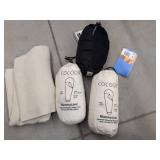 Cocoon Travel Sheets & MummyLiners w/ Aqus Microfiber Towel Lot