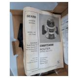 Vintage Black & Decker Drill & Craftsman Router Guide Box Lot