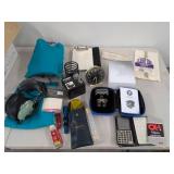 Lot of Assorted Aviation Pilot Gear ASA CX-1 Westclox Pitbull Shaver