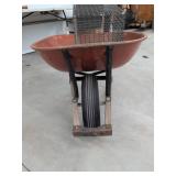 Havahart Live Animal Trap & Vintage Steel Wheelbarrow Farm Garden Lot