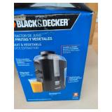 Black & Decker JE2200B Fruit Vegetable Juice Extractor Open Box