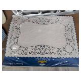 Lot of Assorted Serving Trays Melamine Silverplate Royal Lace Placemats