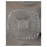 Vintage Assorted Glassware Lot Etched Stem Goblets Bowls Cobalt Glass