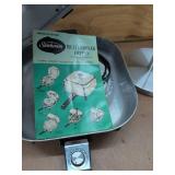 Vintage Kitchen Lot Farberware Broiler Sunbeam Frypan Holder