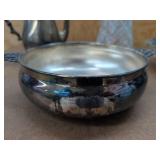 Vintage Silverplate & Glass Serving Ware Lot Pyrex Sheridan Sheffield