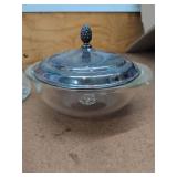 Vintage Silverplate & Glass Serving Ware Lot Pyrex Sheridan Sheffield
