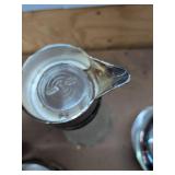 Vintage Silverplate & Glass Serving Ware Lot Pyrex Sheridan Sheffield