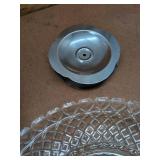 Mixed Vintage Serving Ware Lot Sheridan Silverplate Tray Glass Platter