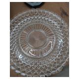Mixed Vintage Serving Ware Lot Sheridan Silverplate Tray Glass Platter