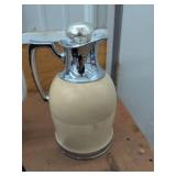 Vintage Kitchenware Lot Enamel Coffee Pot Crock Thermos Carafe
