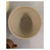 Field & Stream Mugs with Spongeware Mixing Bowls Pottery Lot