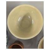 Field & Stream Mugs with Spongeware Mixing Bowls Pottery Lot