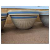Vintage Mixing Bowls Stoneware & Green Glass Assorted Kitchen Lot