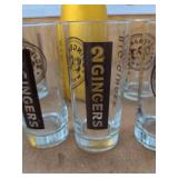 2 Gingers Irish Whiskey Highball Glasses & Yellow Soda Siphon Set