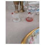 Mixed Vintage Glass & China Lot Fostoria Rosenthal Alfred Meakin