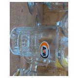 Vintage Assorted Barware Advertising Glasses Stemware Mixed Lot