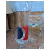 Vintage Assorted Barware Advertising Glasses Stemware Mixed Lot