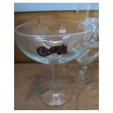Vintage Assorted Barware Advertising Glasses Stemware Mixed Lot