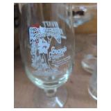 Vintage Assorted Barware Advertising Glasses Stemware Mixed Lot