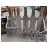 Lot of Assorted Decorative Baskets Crates Planter & Wood Shelf