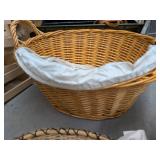 Lot of Assorted Decorative Baskets Crates Planter & Wood Shelf