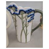 Lot of Assorted Decorative Pitchers and Princess House Glass Vase