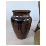Vintage Decorative Pottery & Brass Ewer Art Pottery Group