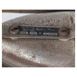 Pair of Antique Electric Flat Irons Wood Handles Manning Bowman No. 550
