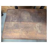 Antique Quarter Sawn Oak Parlor Lamp Table Pedestal Base 28in
