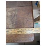 Antique Quarter Sawn Oak Parlor Lamp Table Pedestal Base 28in