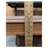 Antique Quarter Sawn Oak Parlor Lamp Table Pedestal Base 28in