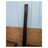 Vintage Dark Wood Twin Bed Frame Headboard Footboard Rails Turned Posts