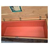 Roos Cedar Hope Chest Blanket Chest Sealtite Lid Carved Wood Trunk