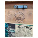Roos Cedar Hope Chest Blanket Chest Sealtite Lid Carved Wood Trunk