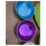 Vintage Mid-Century Melamine Dinnerware Lot Bowls Cups Platter Plates