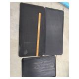 Set of 3 Black Cushioned Floor Mats Anti-Fatigue Kitchen Utility