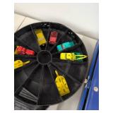 Matchbox Hot Wheels Die-Cast Vehicle Lot w Cases Batman Coloring Book