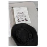 Barmah Australian Bush Hat Kangaroo Leather Squashy Foldaway w Bag