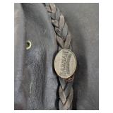 Barmah Australian Bush Hat Kangaroo Leather Squashy Foldaway w Bag