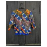 Zip Up Jacket African Print