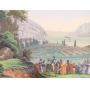 Online Only Auction ZUBER "The Views of North America" Wallpaper