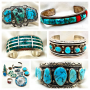 Repousse Sterling and Navajo Jewelry- bidding ends 5/30
