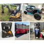 2019 Can-Am Maverick, JD 37D Excavator, Trailers and Tools 