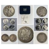 American Eagles, Morgan Dollars, Halves, Dimes American Eagles, Morgan Dollars, Halves, Dimes